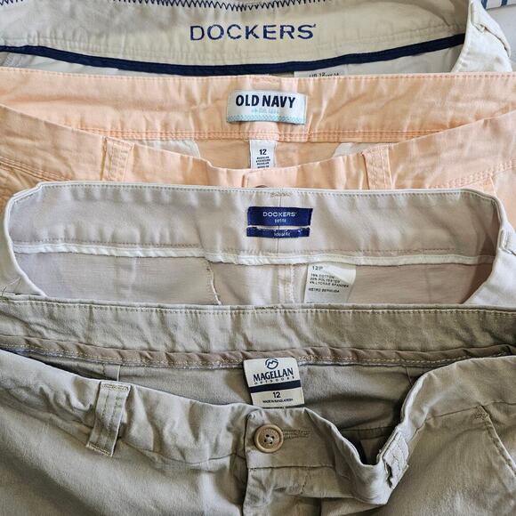 Bundle Lot of 4 Chino Shorts Set Size 12 - Picture 3 of 3